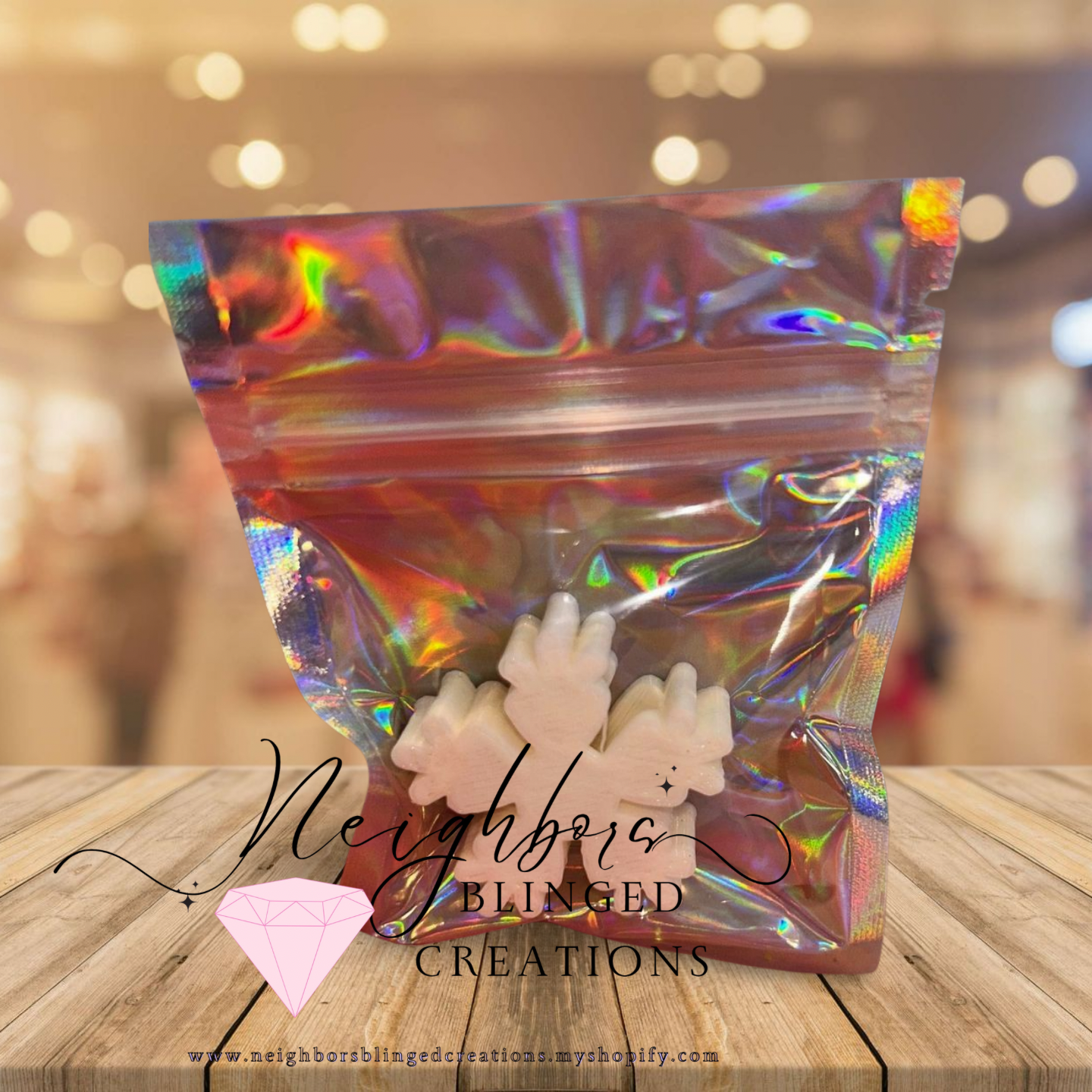 Straw topper - snowflake