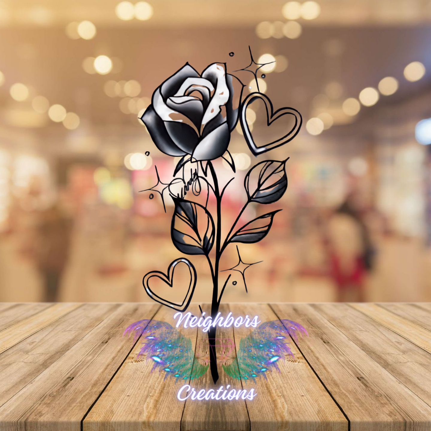 Custom Design Gothic Rose