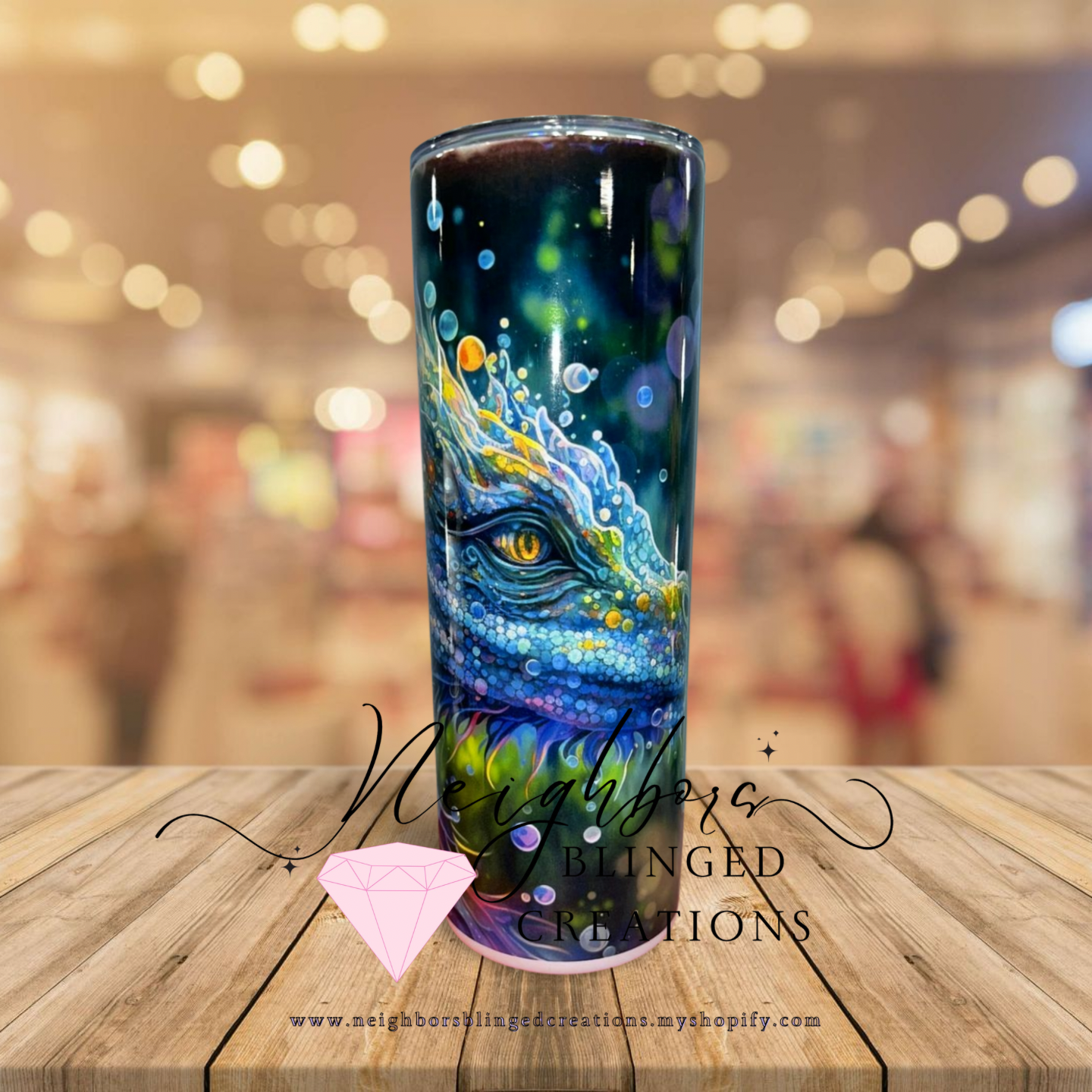 20oz Stainless steel double insulated dragon print Tumblr