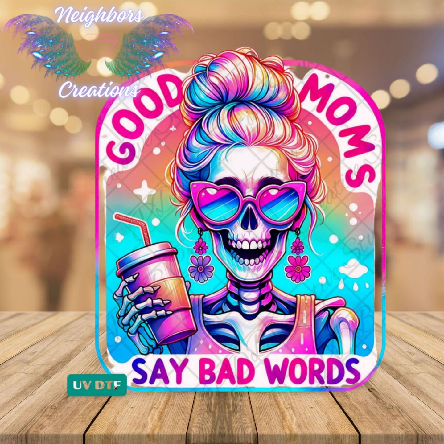 Good Moms Say Bad Words Mama Skull