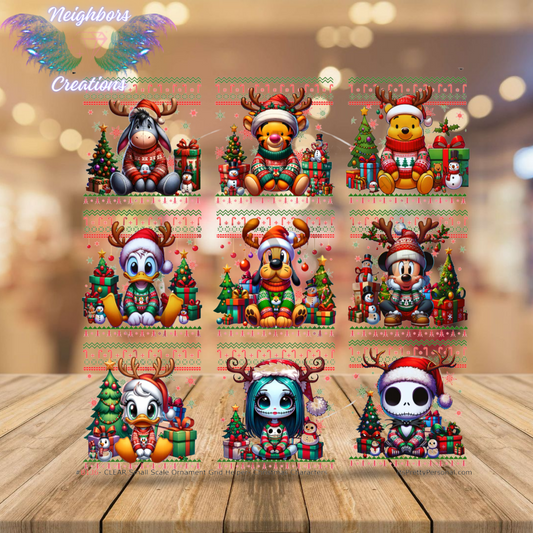 Inspired By Nightmare Before Christmas N Others Custom to Order Christmas Ornaments