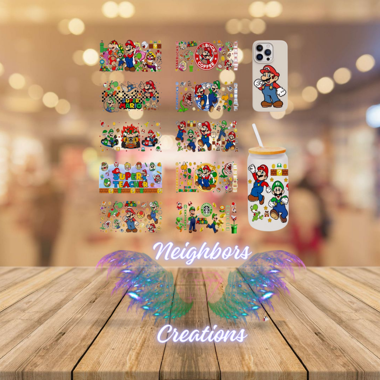 Inspired By Character UVDTF Wraps- One UVDTF Wrap Per custom order - custom orders only