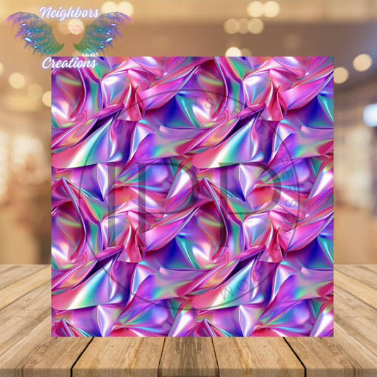 Iridescent Diamond Shapes, Swirls Vinyl