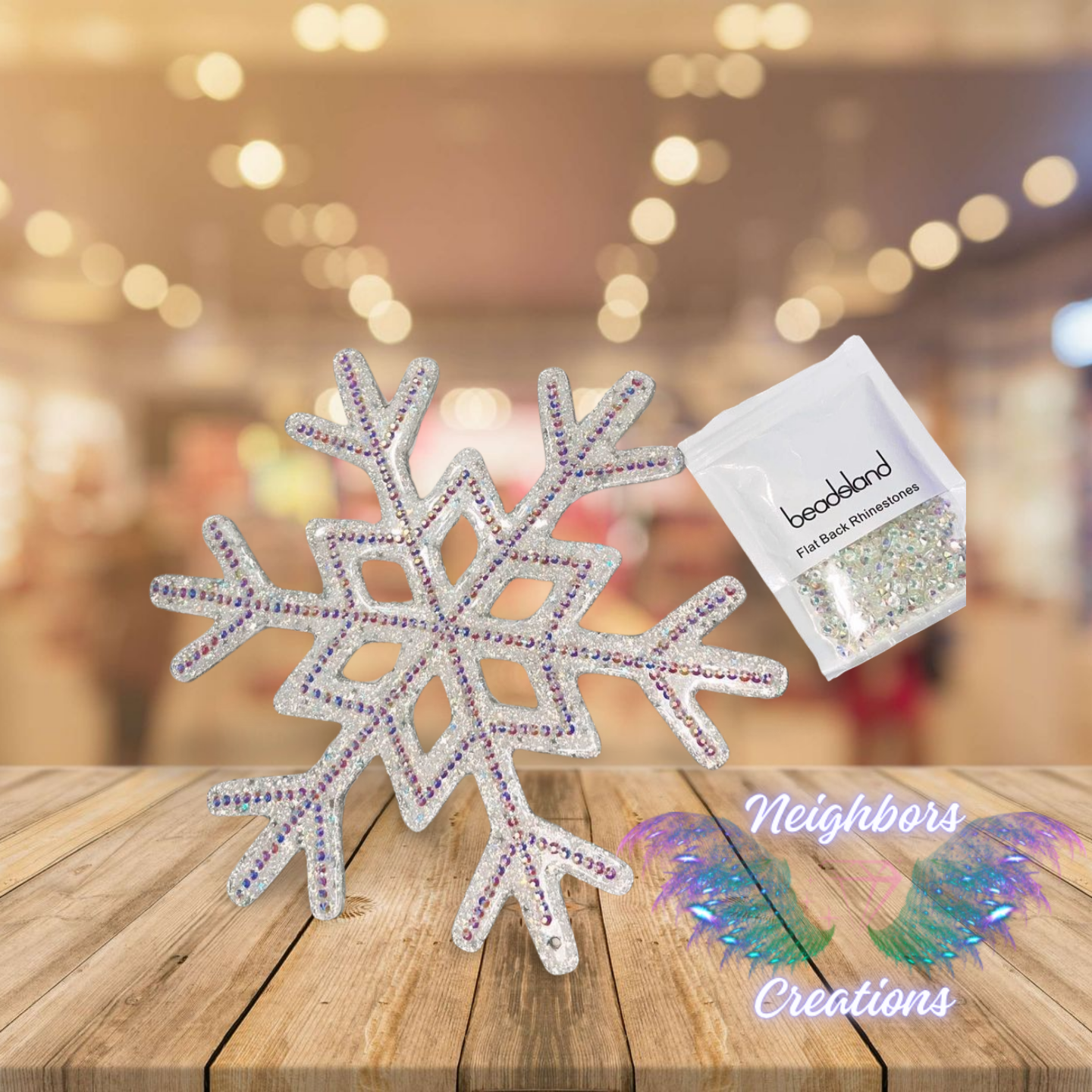 It’s A White Christmas Bedazzled Snowflake Wall Hanger