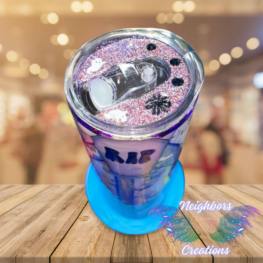 20 OZ RIP Halloween Themed Purple tumbler