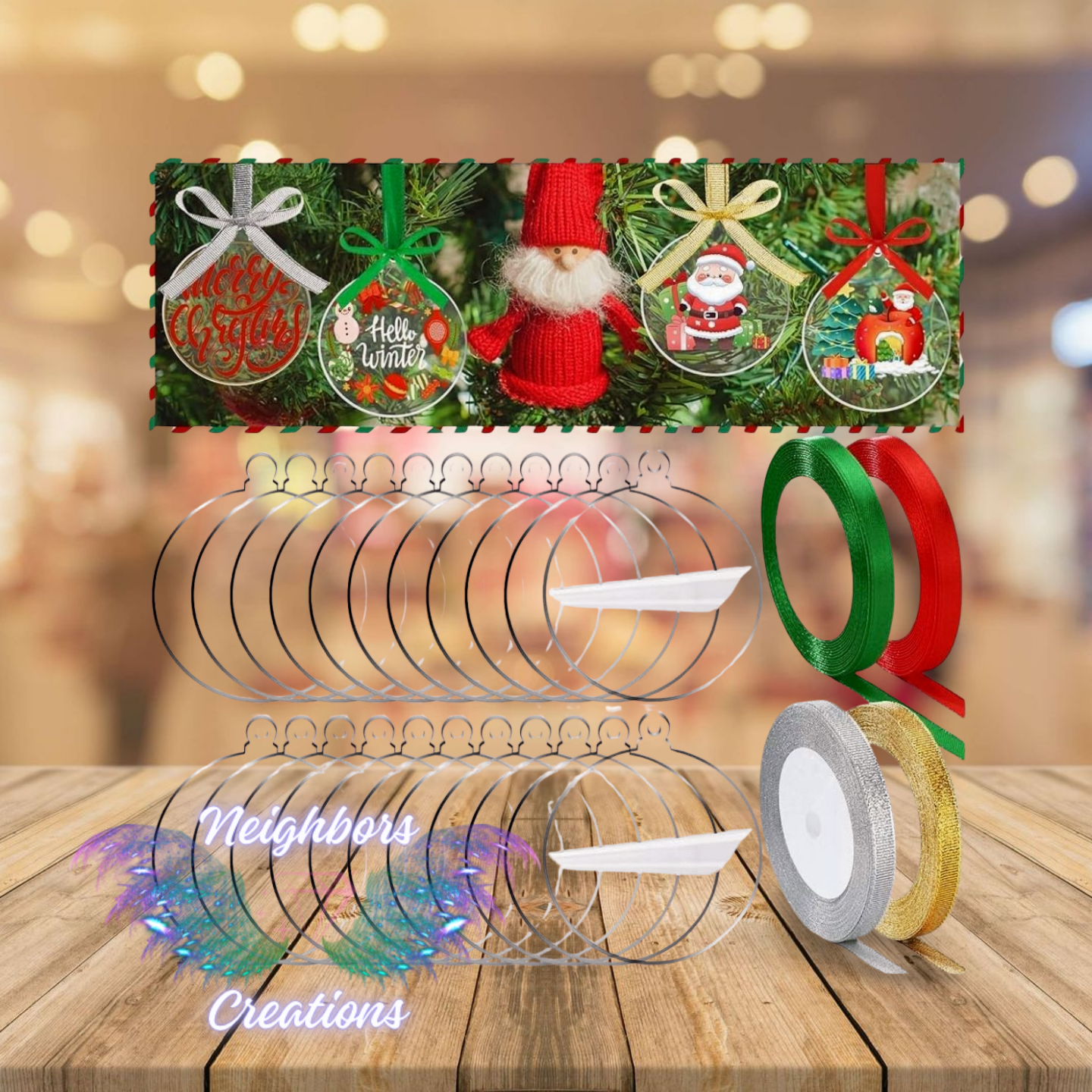 Any Occasion Custom Hand Made Ornaments SET OF 6 - CUSTOM ORDERS ONLY