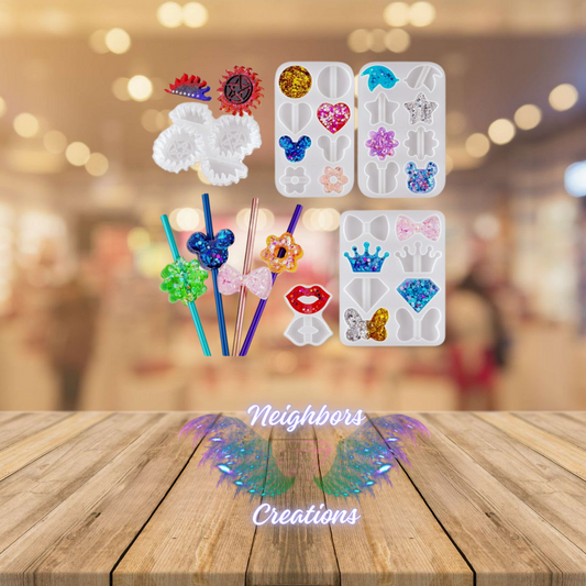 Shapes Straw Toppers - One Shaped Straw Topper Per Custom Order