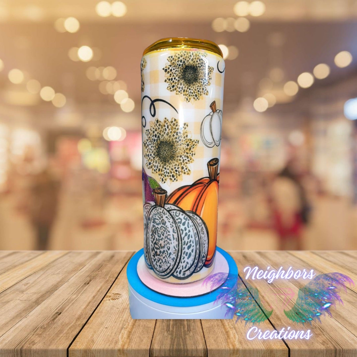 #11 - 20 OZ Fall Vibes Pumpkins With Glitter Tumbler