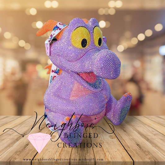 Hand bedazzled fully functional Figment Popcorn Bucket