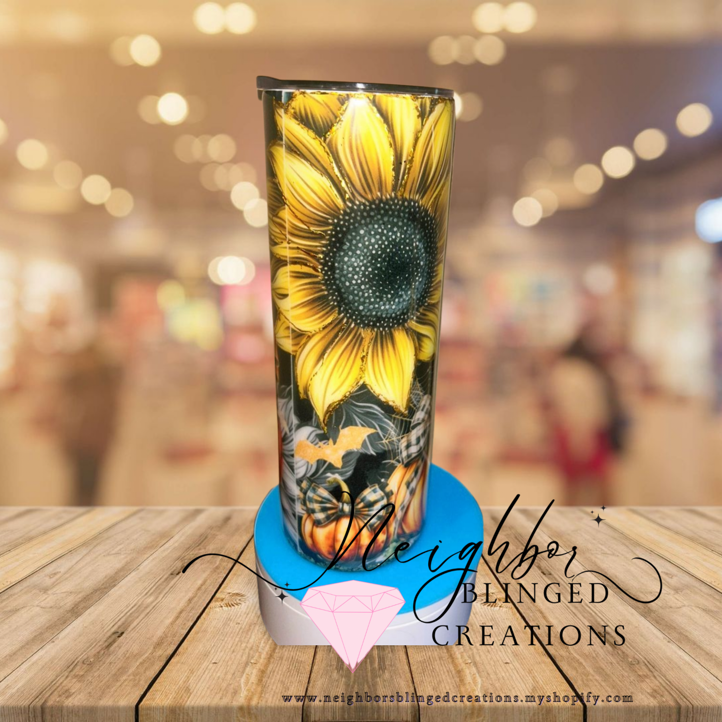 Handcrafted 20 ounce stainless steel double installed fall sparkle, spooky vibe Tumblr