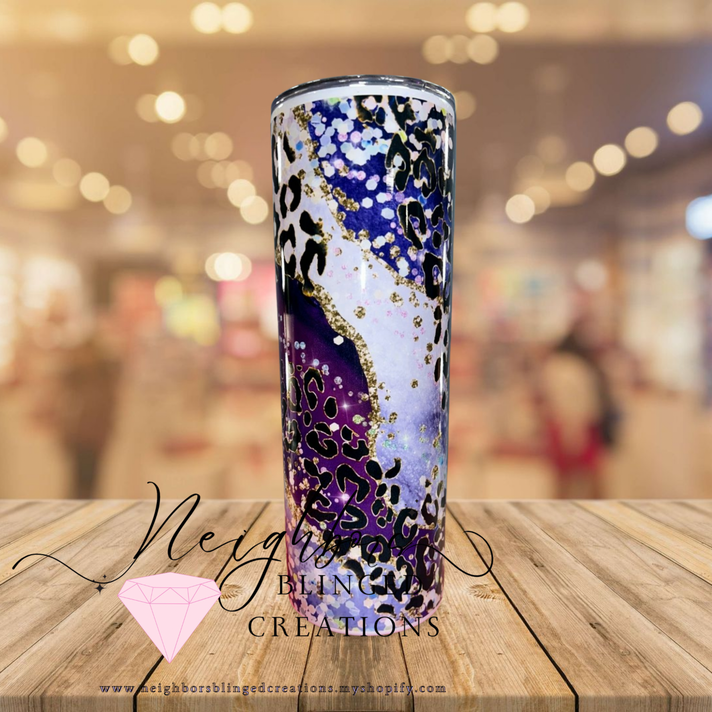 20oz Stainless steel double estimated animal,Fo glitter Tumbler