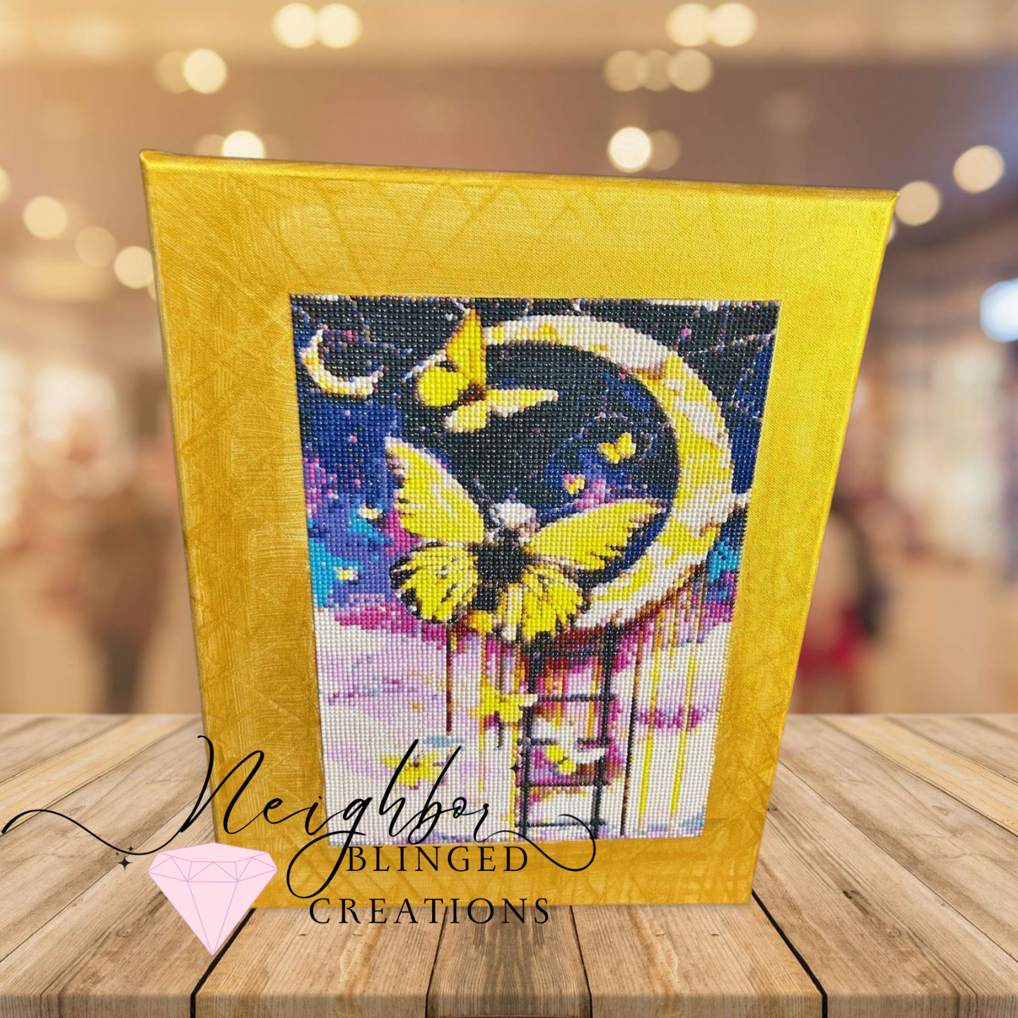 35x45 Moon Light Butterfly scened diamond painting