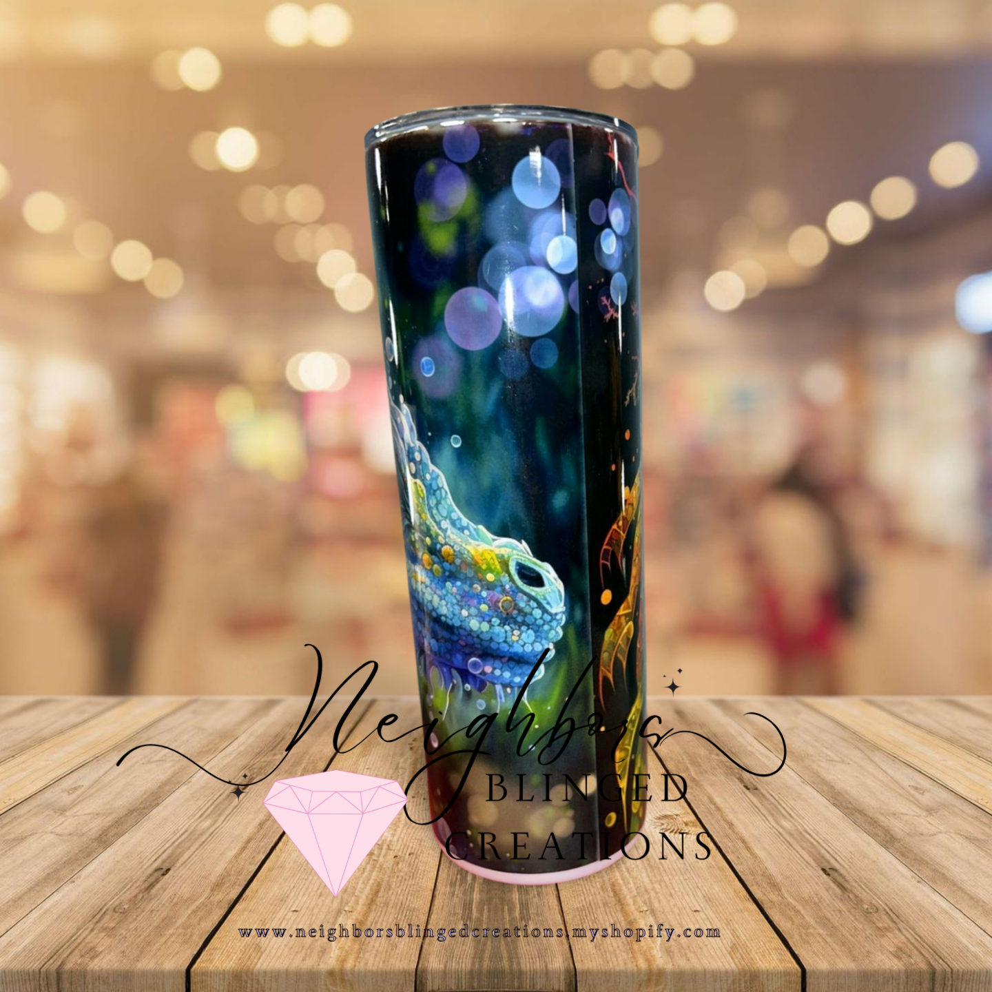 20oz Stainless steel double insulated dragon print Tumblr