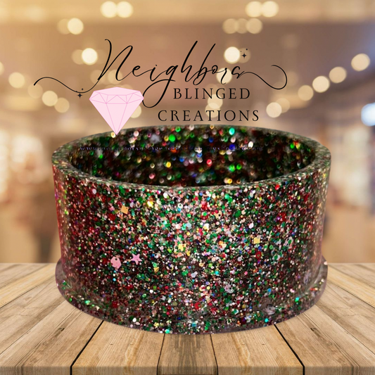 Custom Christmas mixed glitter, jewelry trick box