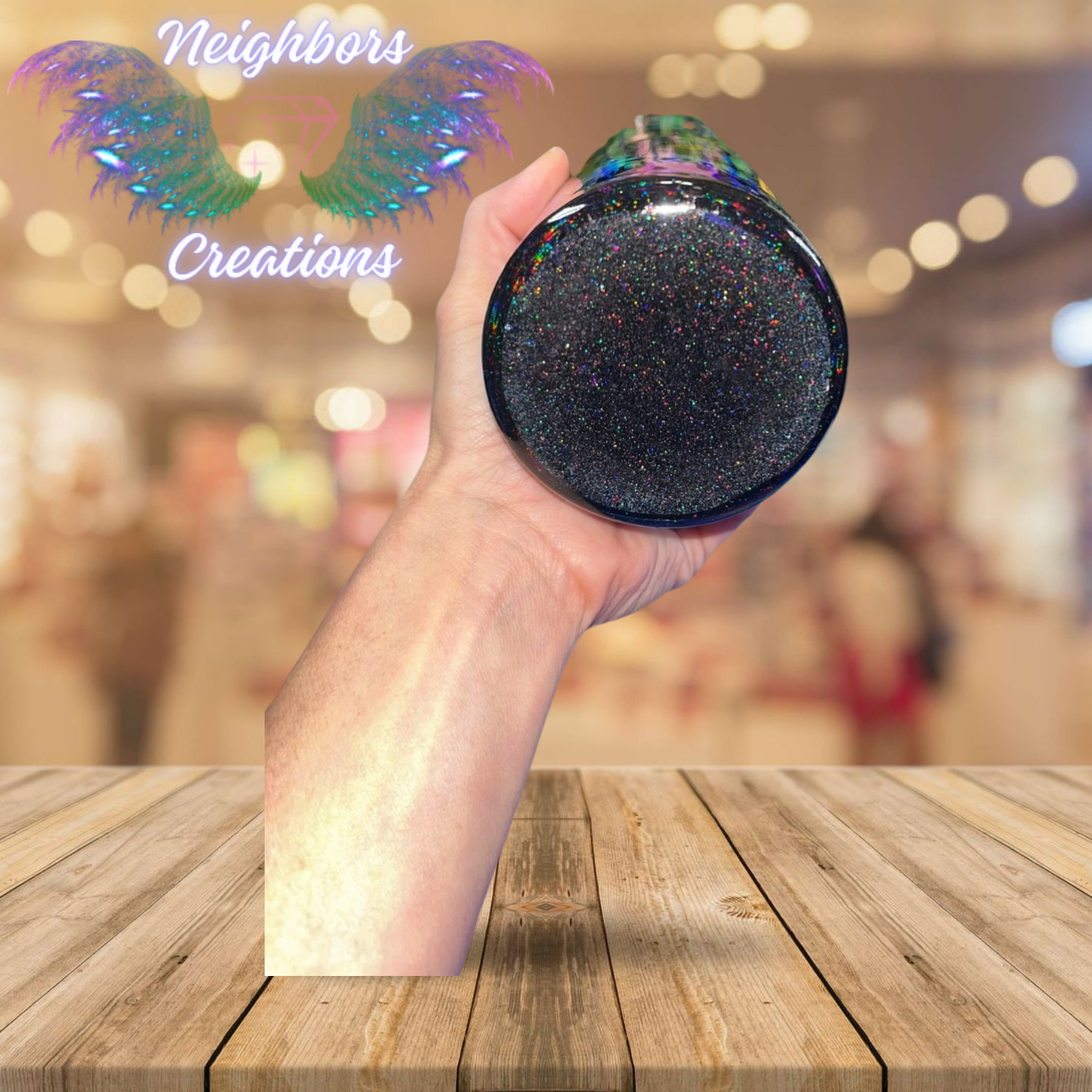 20 OZ Holographic Halloween Haunted House Themed Tumbler 6