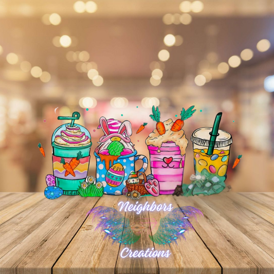 Easter Coffee Cups Custom Shirt