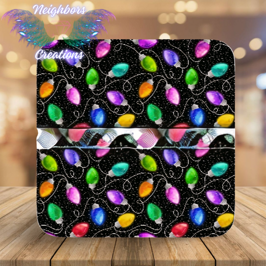 Black Base With Christmas Lights Boutique Vinyl