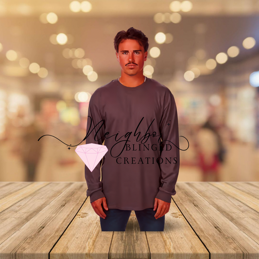 Custom Order Shirts- Adult Heavy Cotton Long Sleeve T-shirt- Available in 21 other colors - PLEASE READ CAREFULLY THIS IS NOT FOR A BLANK SWEATSHIRT THIS IS FOR CUSTOM ORDERS ONLY