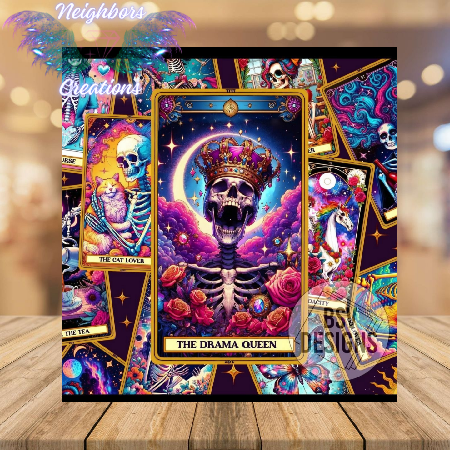 The Drama Queen Skull Galaxy Sub Tumbler