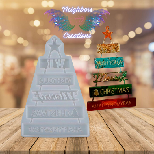 6 Tier Christmas Hanging Resin Sign FOR CUSTOM ORDERS ONLY