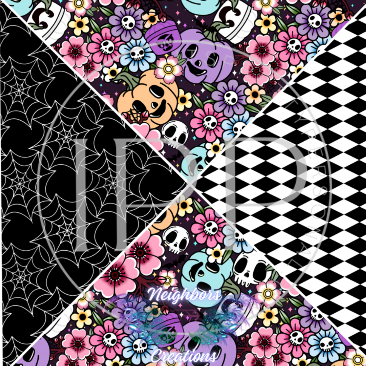 Pumpkin Colorful 4 Split Boutique Vinyl