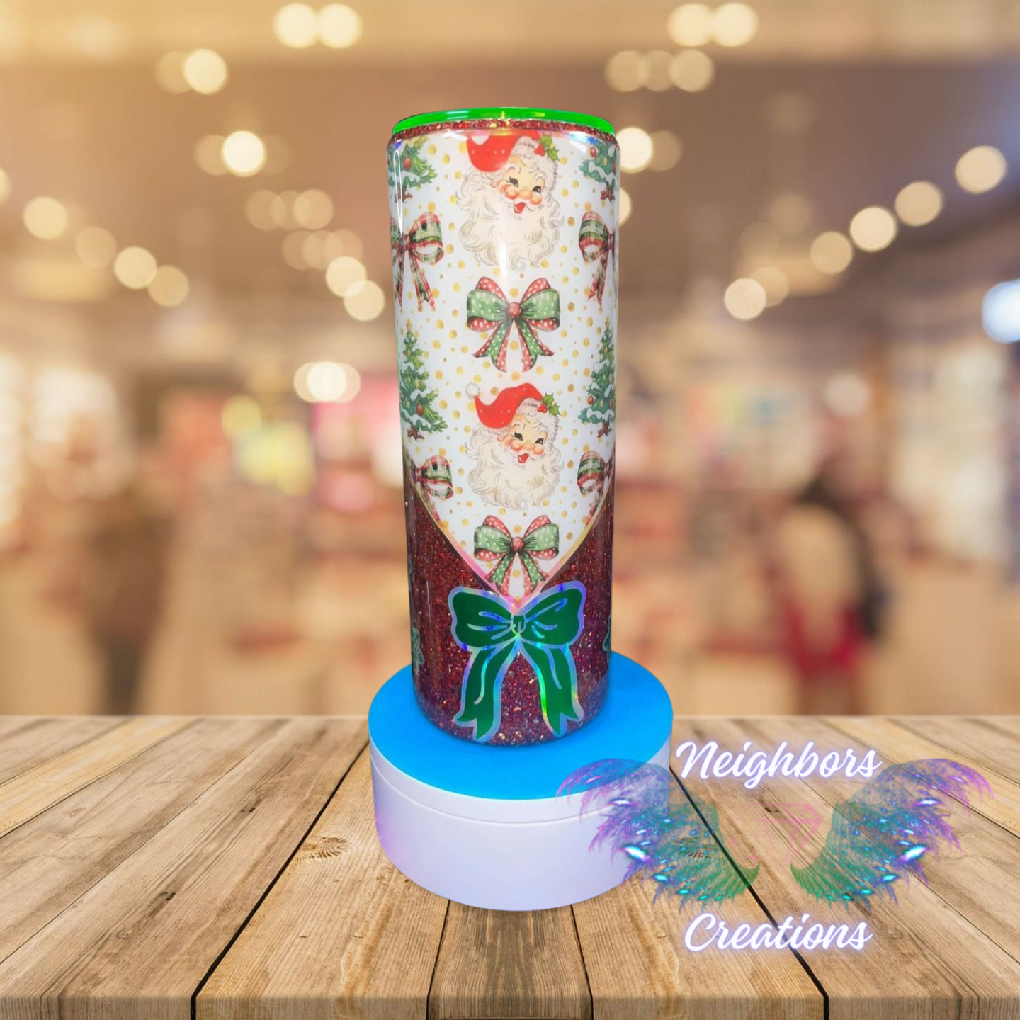 20 OZ DBL INS - Merry Christmas Tumbler With Bows