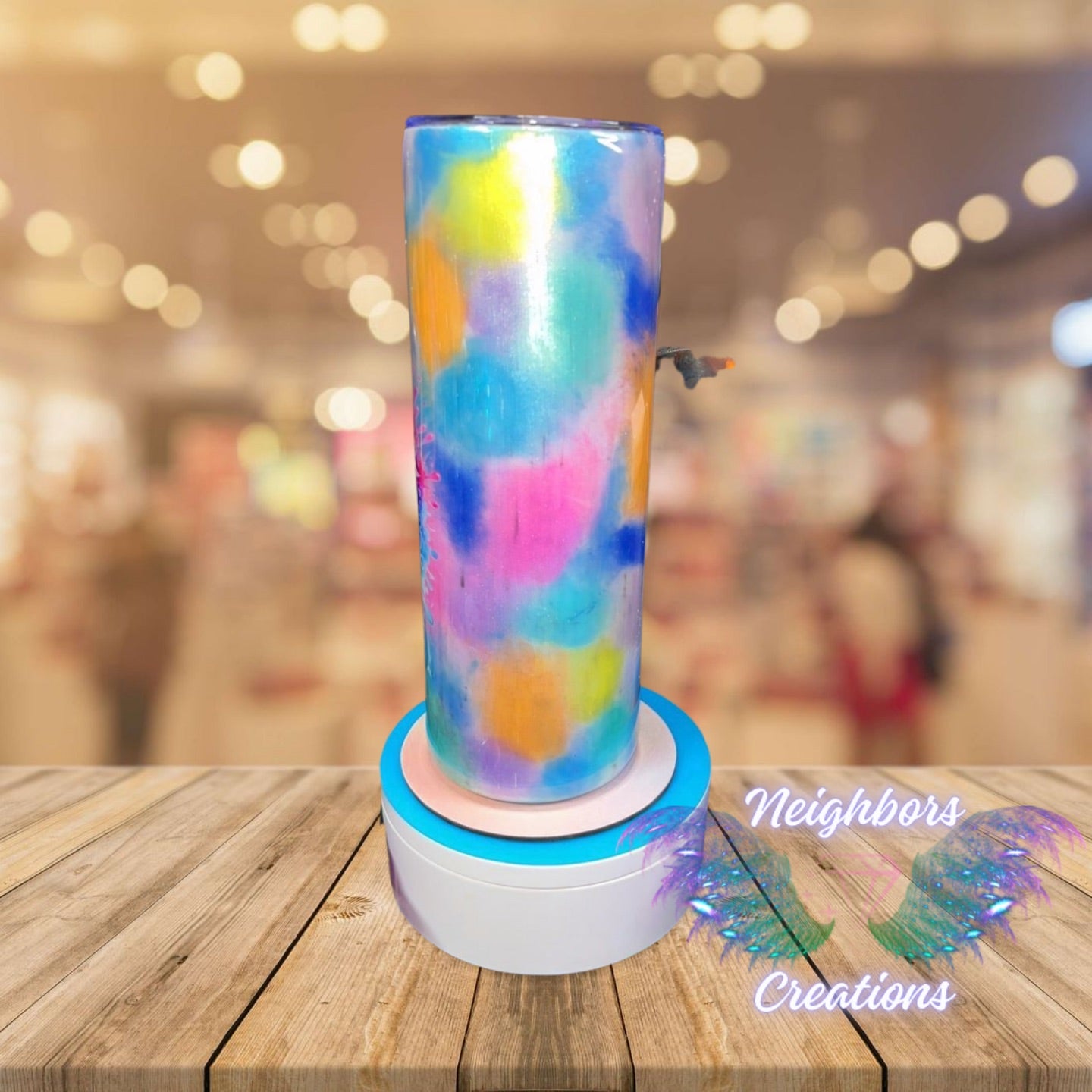 20 OZ Never Let Them Dull Your Sparkle Mica Pigment Splatter Tumbler