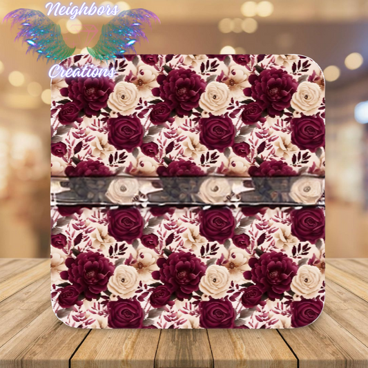 Red & Tan Roses Boutique Vinyl
