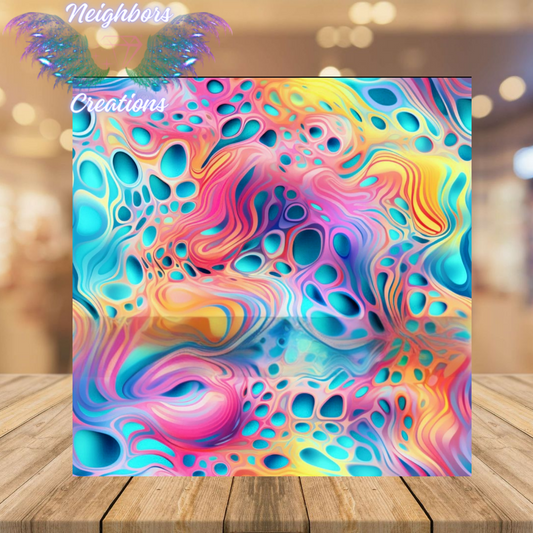 Colorful Rainbow Swirls Boutique Vinyl