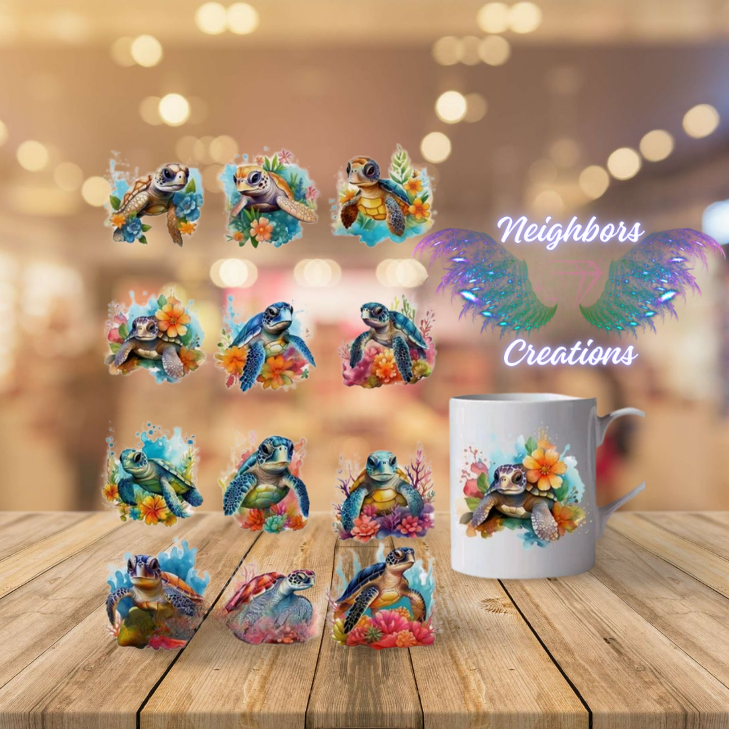 Sea Turtle Decals-Custom Order