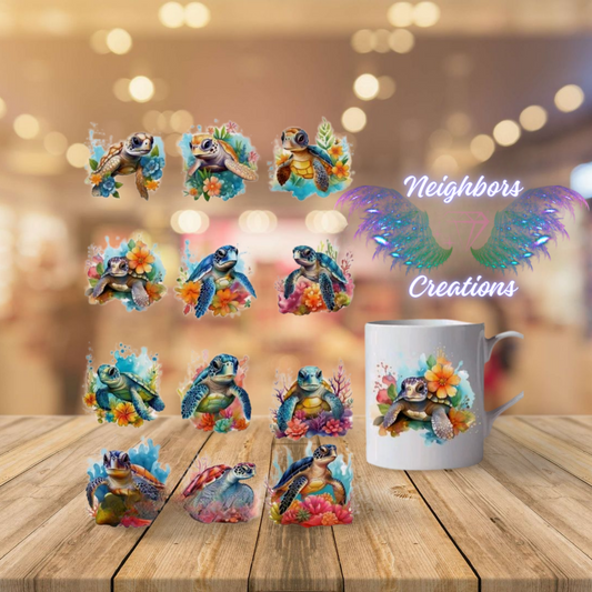 Sea Turtle Decals-Custom Order
