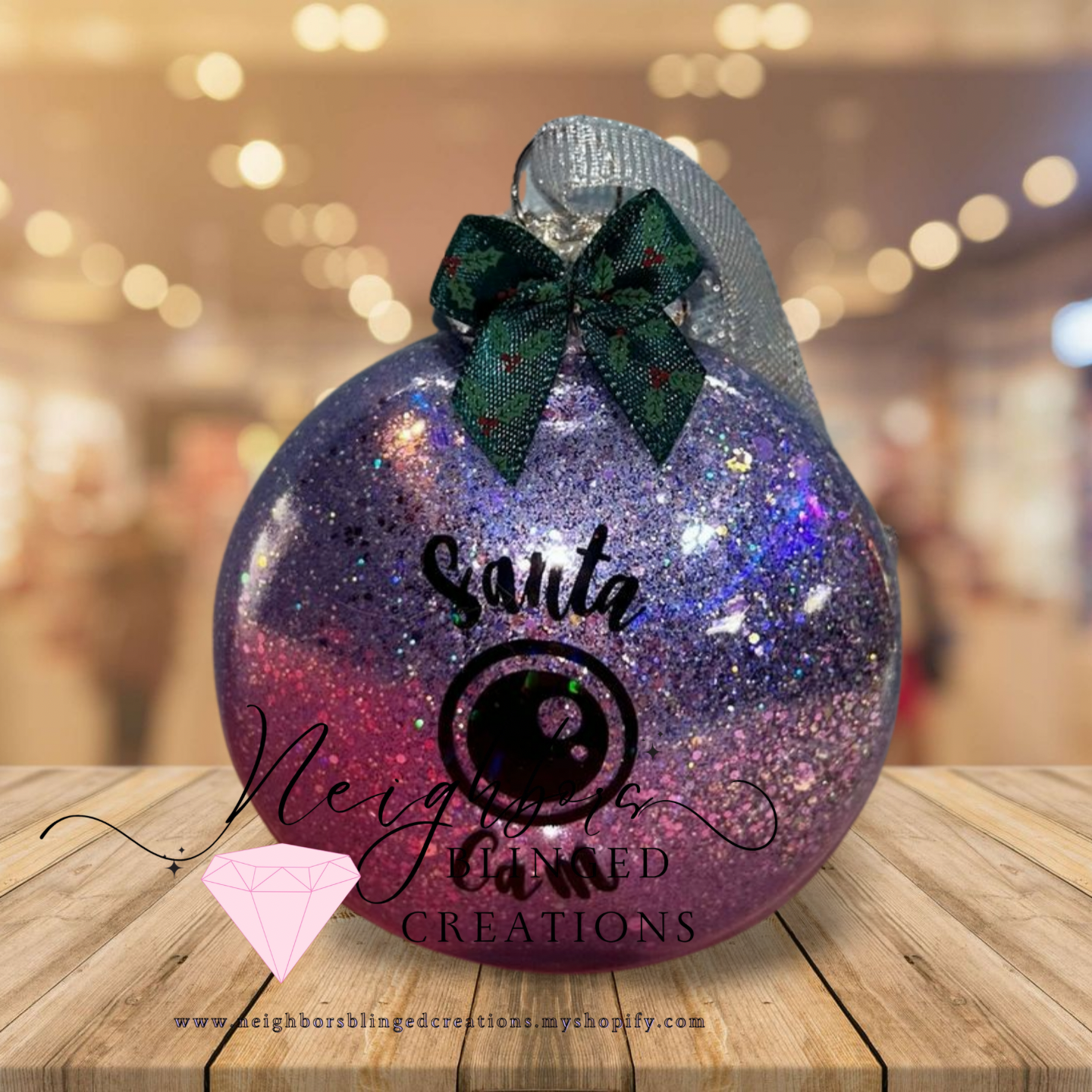 Customizable Christmas ornaments- Santa cam‘s reindeer snowman you name it I can make it. This is what they could look like.- you can get them individually or in a set please send me an email if you’re interested
