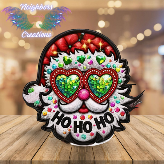 Ho Ho Ho Bedazzled Elements UV DTF Decal