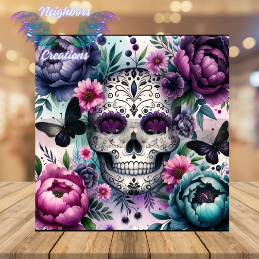 Skull FloralN Butterfly Boutique Vinyl