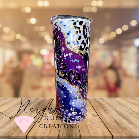 20oz Stainless steel double estimated animal,Fo glitter Tumbler