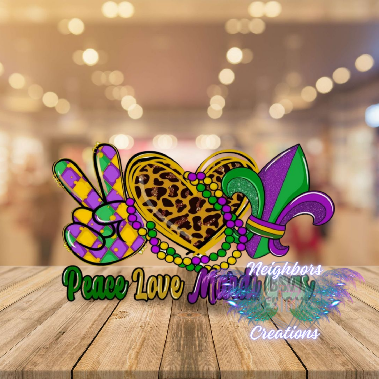 Peace Love Mardi Custom Shirt
