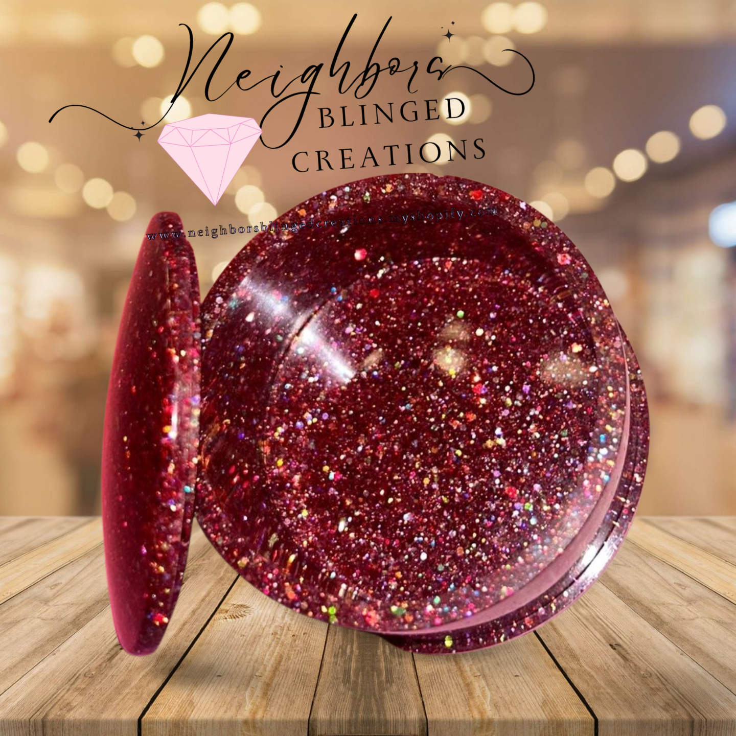 Round Jewelry box / small misc holder