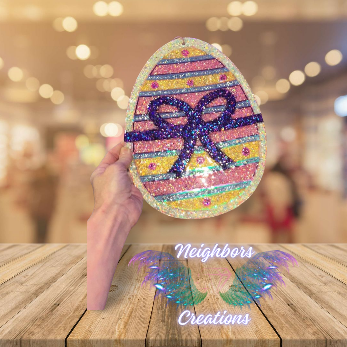 Easter Egg Shaped Wall Hanger