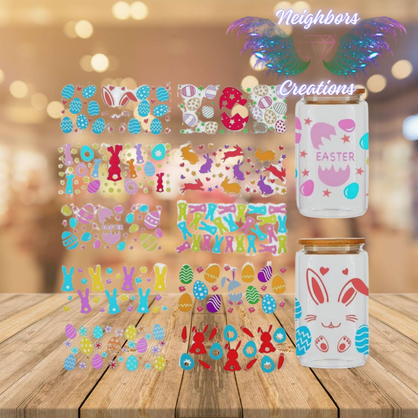 Easter Themed UVDTF Wraps - CUSTOM ORDERS ONLY- ONE WRAP PER CUSTOM ORDER ONLY