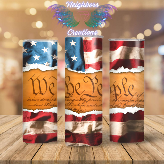 Classic American Flag - We The People Sub Tumbler
