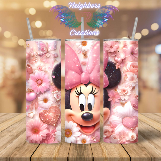Inspired By Minnie Mouse Sublimated Tumbler