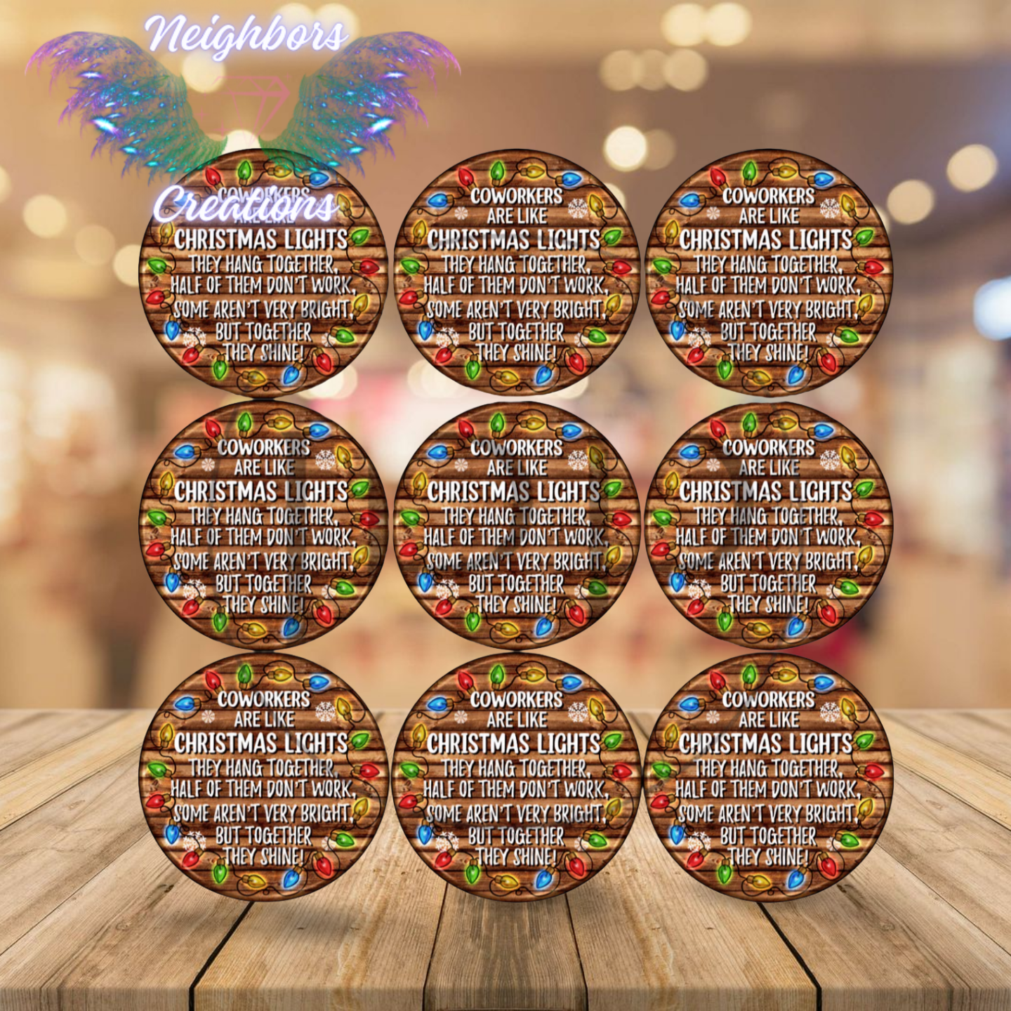 Co Worker Sayings Custom Ornaments