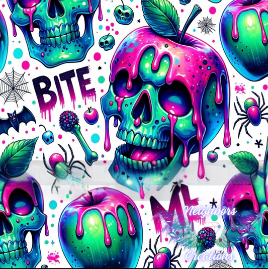 Bite Me Skulls N Apples Boutique Vinyl
