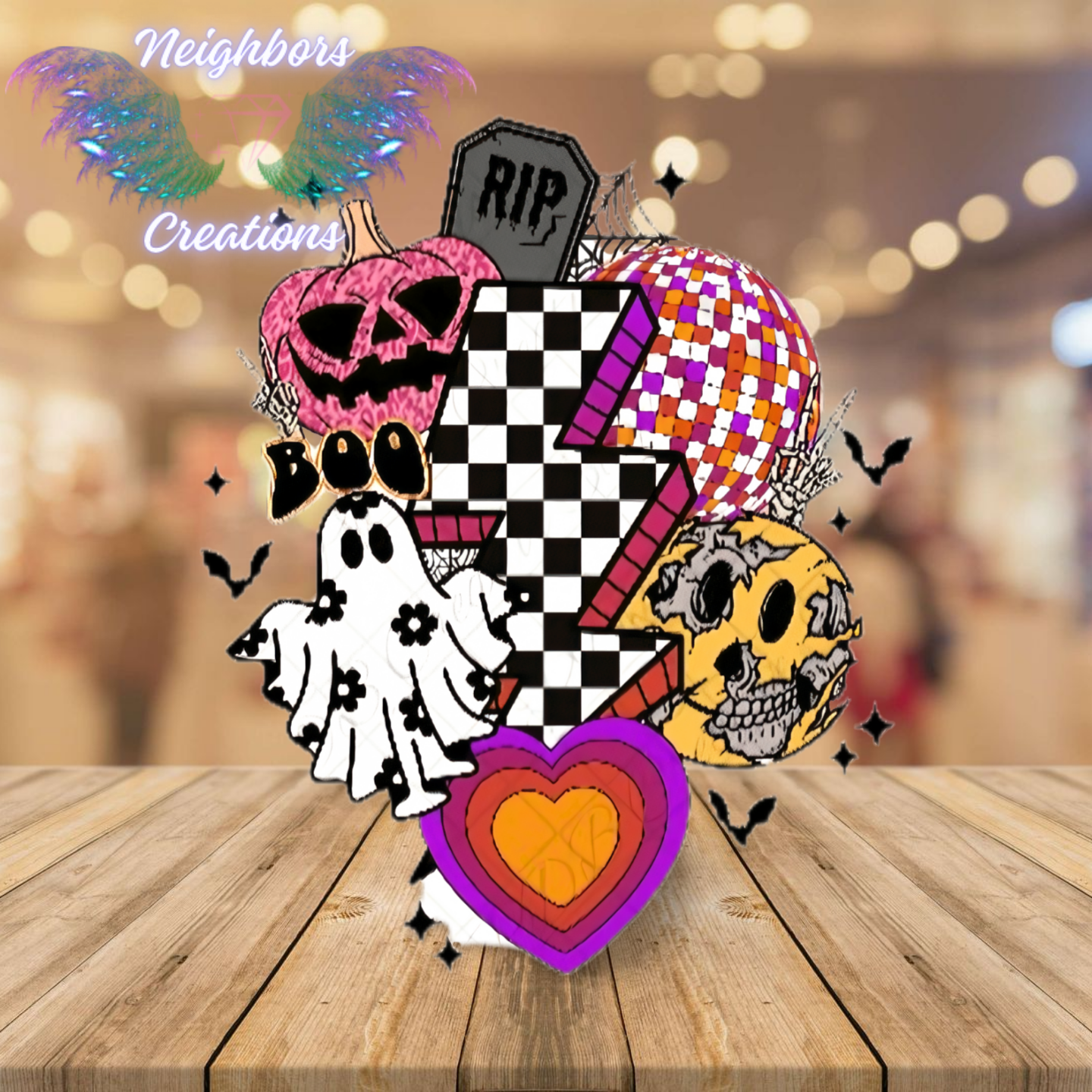 Retro Halloween Themed UVDTF Decal