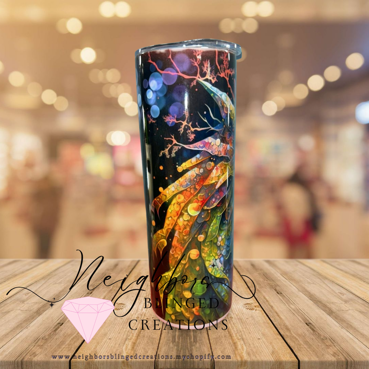 20oz Stainless steel double insulated dragon print Tumblr