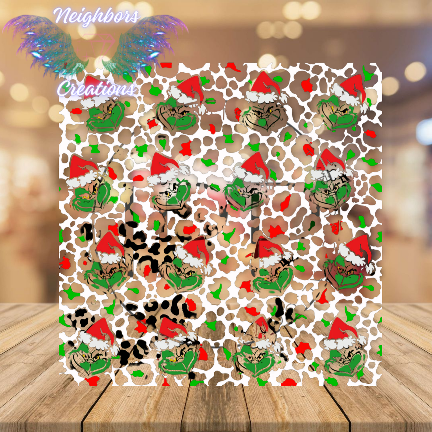 Inspired By Grinch Green N Ref Patterned Vinyl