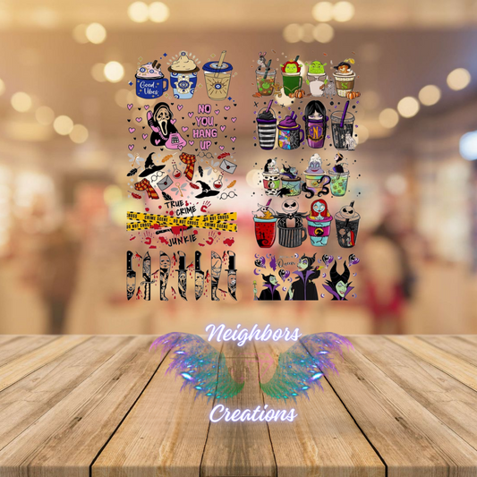 Inspired By Character Villains UVDTF Wrap -ONE UVDTF WRAP PER CUSTOM ORDER - CUSTOM ORDERS ONLY