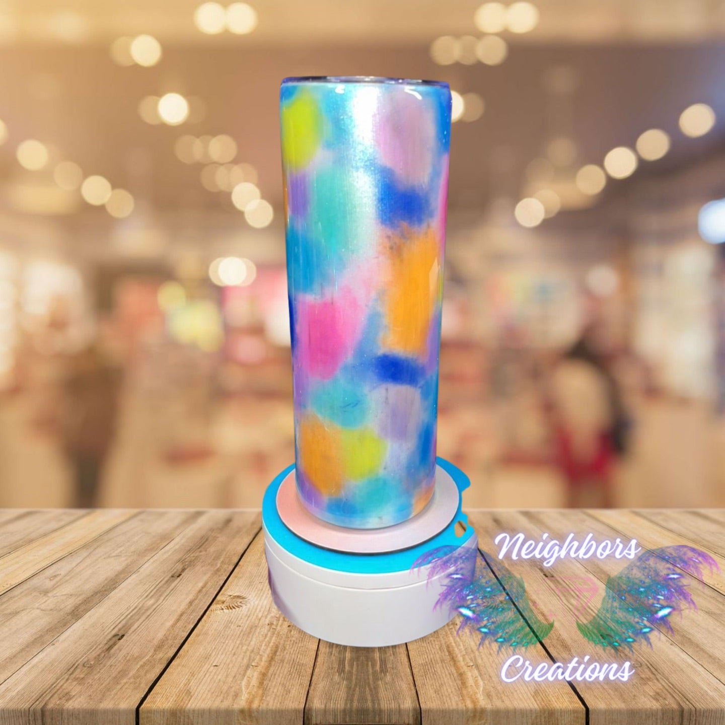 20 OZ Never Let Them Dull Your Sparkle Mica Pigment Splatter Tumbler