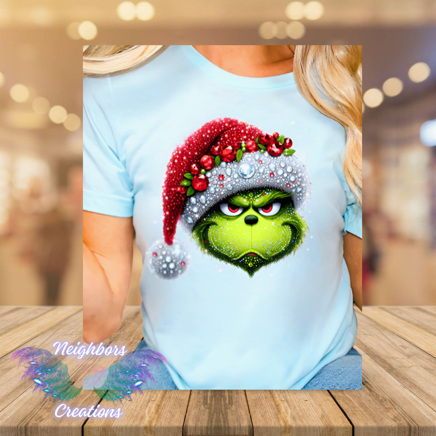 Sublimated Shirt -CUSTOM ORDER -NEED TO PICK SIZE- Christmas Themed Grumpy Grinch
