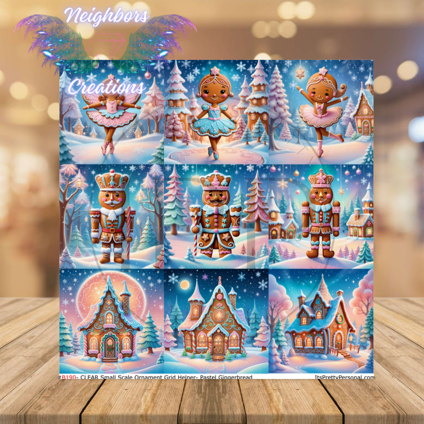 Cute Gingerbread Christmas Custom Ornaments